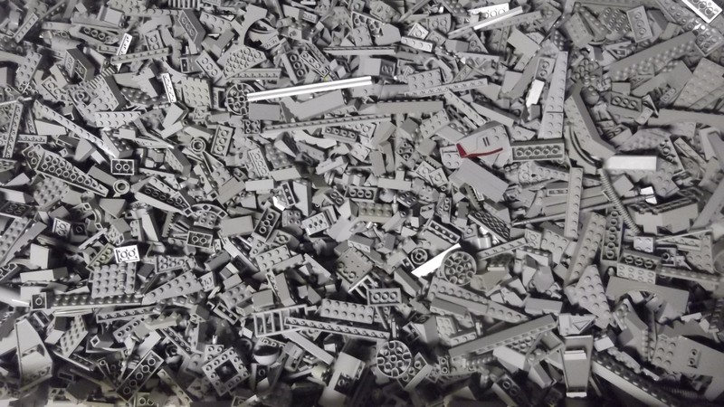 bulk grey lego bricks